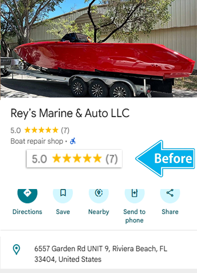 Rey’s Marine & Auto LLC - before1